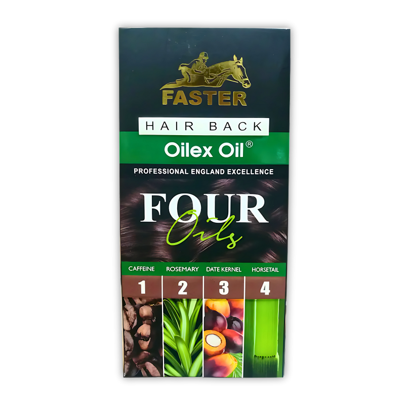 faster four oilex hair back