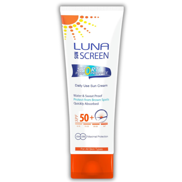 كريم للوقاية من الشمس بمعامل حماية +50 SPF لونا للأنشطة الرياضية لجميع أنواع البشرة - 30ملليلتر